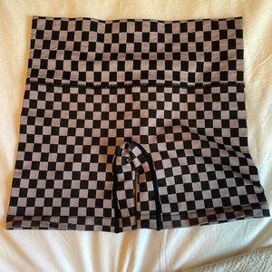 Forever 21 - biker shorts - checkered
